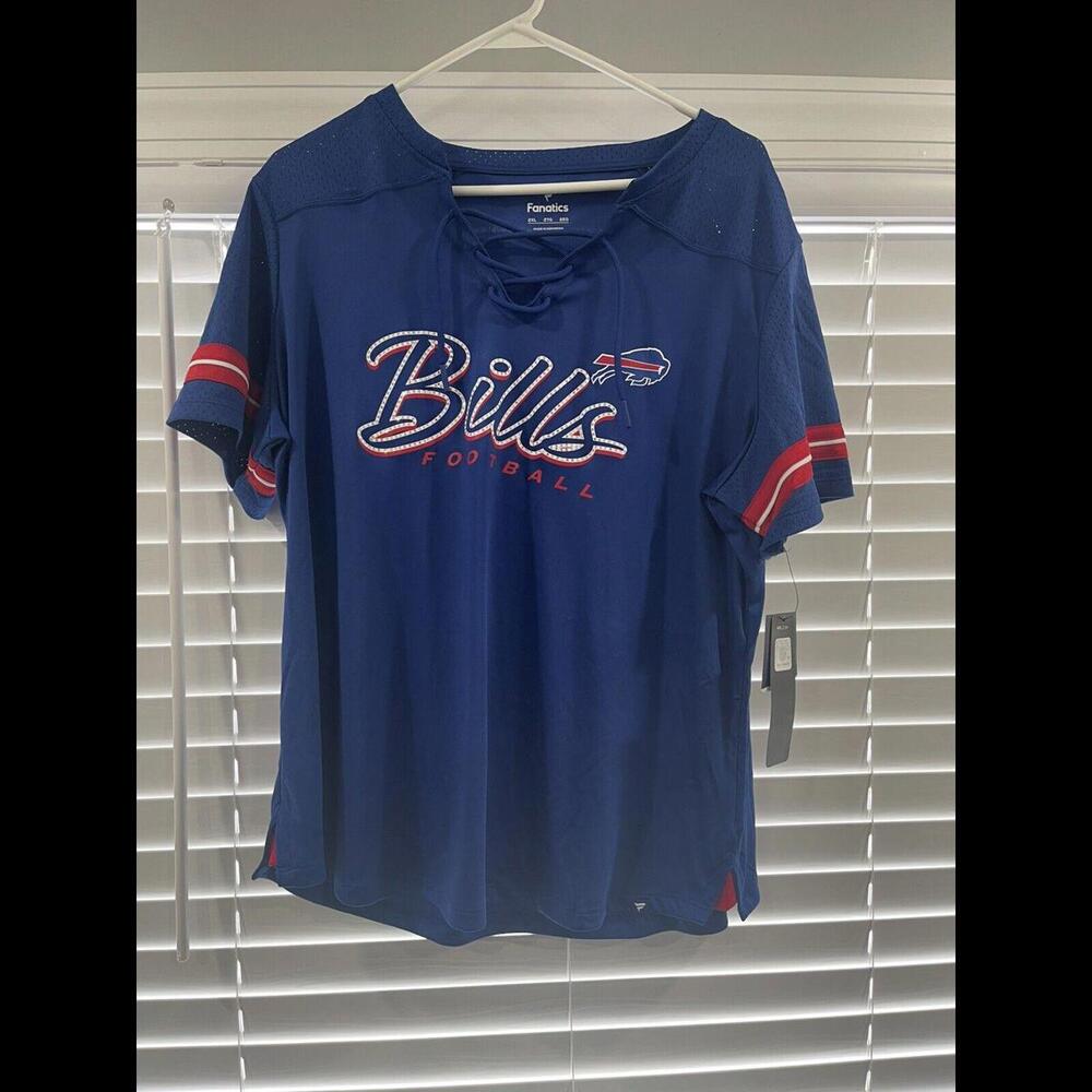 Buffalo Bills Shirt Women’s 2XL NFL Football Team Apparel Blue Shirt